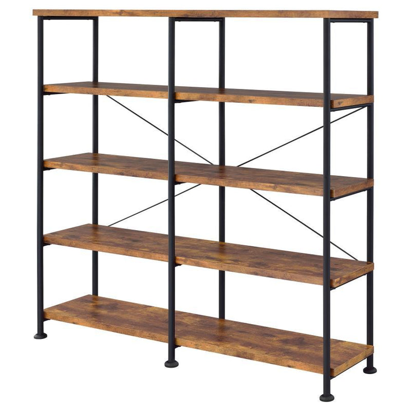 Analiese - 4-Shelf Double Bookshelf - JaxCo Furniture