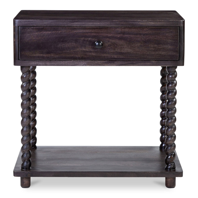 Tabitha - Nightstand - Dark Brown - JaxCo Furniture