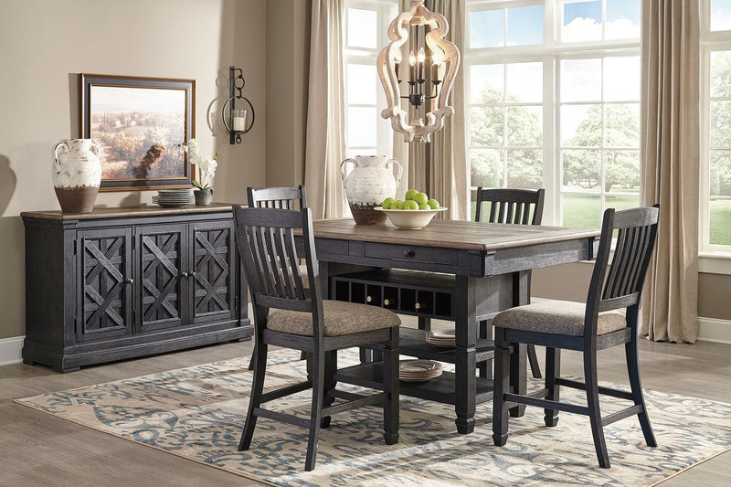 Tyler Creek - Counter Height Table Set - JaxCo Furniture
