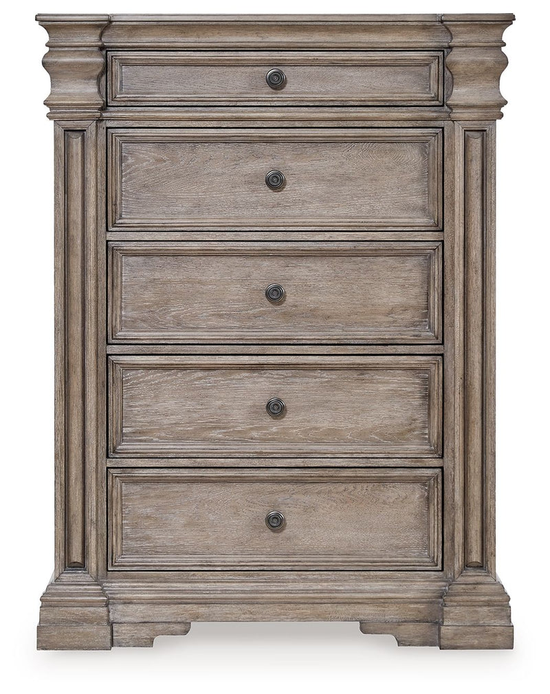 Blairhurst - Light Grayish Brown - Five Drawer Chest - JaxCo Furniture