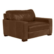Beckham Chestnut Leather Maxi Chair - JaxCo Furniture