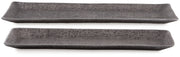Garekton - Pewter Finish - Tray Set (Set of 2) - JaxCo Furniture