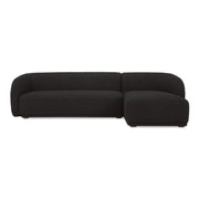 Faye - Right Sectional - Black - JaxCo Furniture