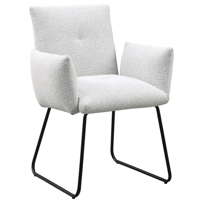 Ackland - Upholstered Dining Side Chair (Set of 2) - Light Gray - JaxCo Furniture