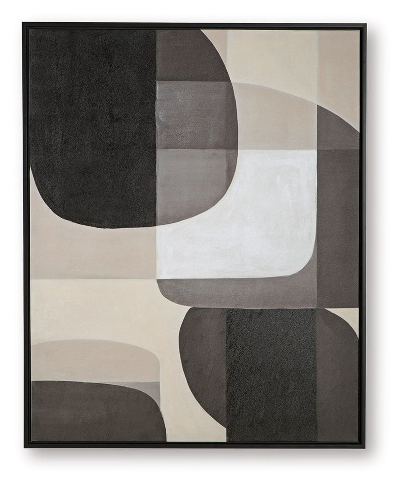 Kesleigh - Black / White - Wall Art - JaxCo Furniture