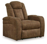 Wolfridge - Brindle - Power Recliner/Adj Headrest - JaxCo Furniture