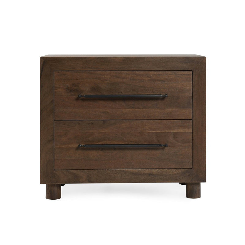 Jaxon - 2 Drawer Nightstand - Cocoa Brown - JaxCo Furniture