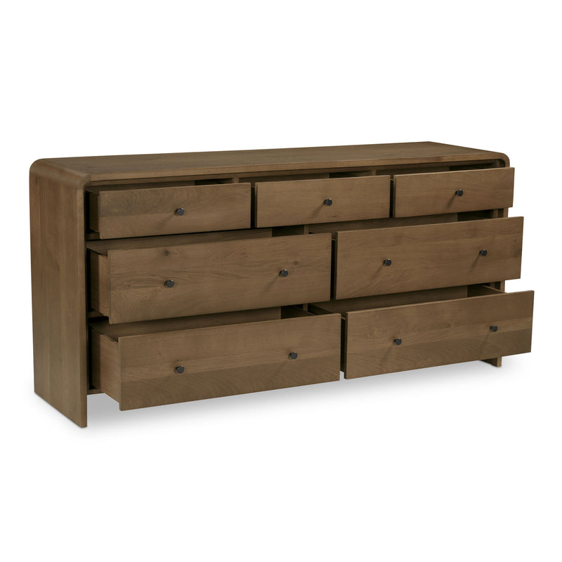 Riley - 7 Drawer Dresser - Oak - JaxCo Furniture