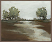 Maine - 48" x 72" Painting By Buddy Whitlock - Green / Dark Brown - JaxCo Furniture
