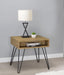 Fanning - Engineered Wood Side End Table - Golden Oak - JaxCo Furniture