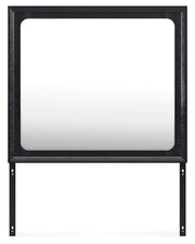 Londer - Black - Bedroom Mirror - JaxCo Furniture