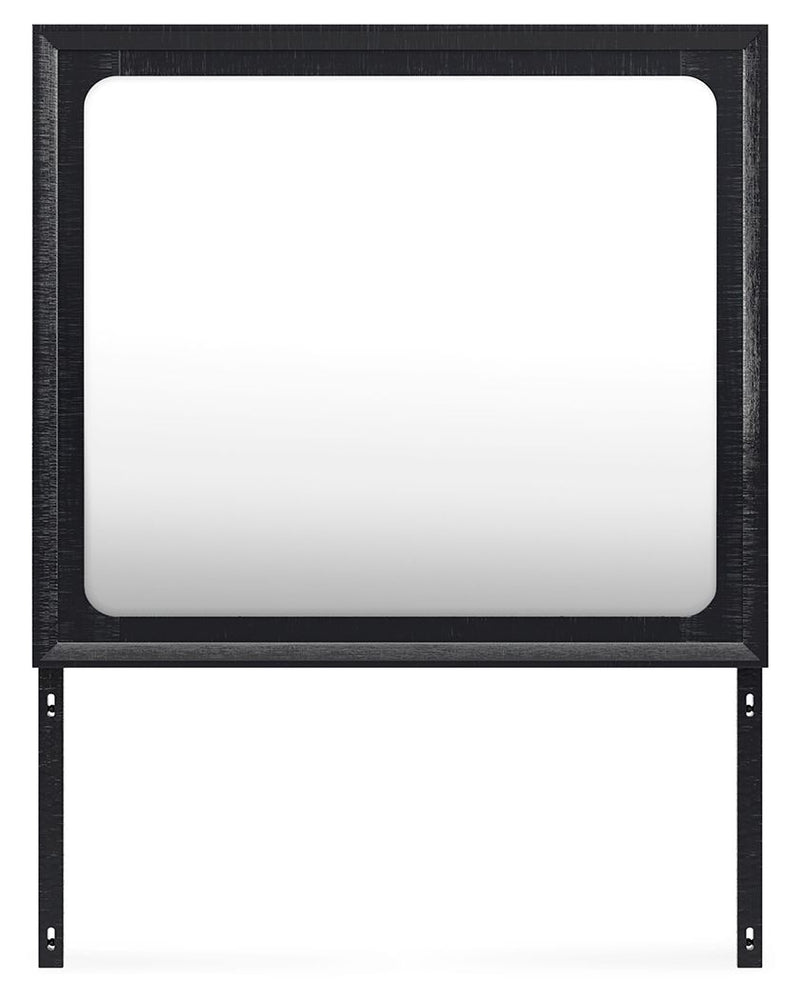 Londer - Black - Bedroom Mirror - JaxCo Furniture