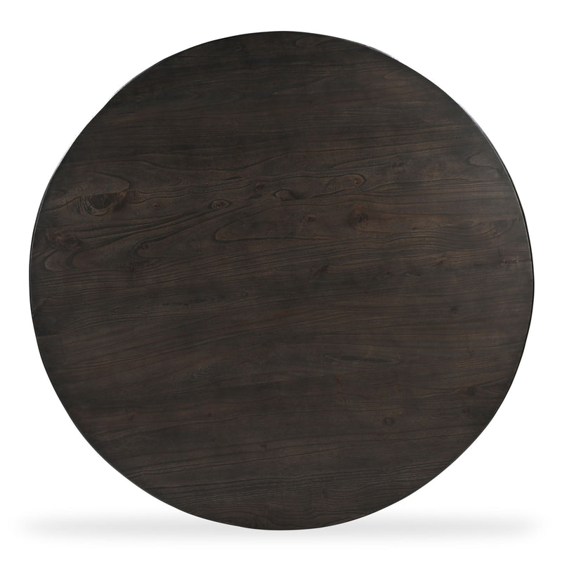 Glenn - Round Dining Table - Dark Brown - JaxCo Furniture