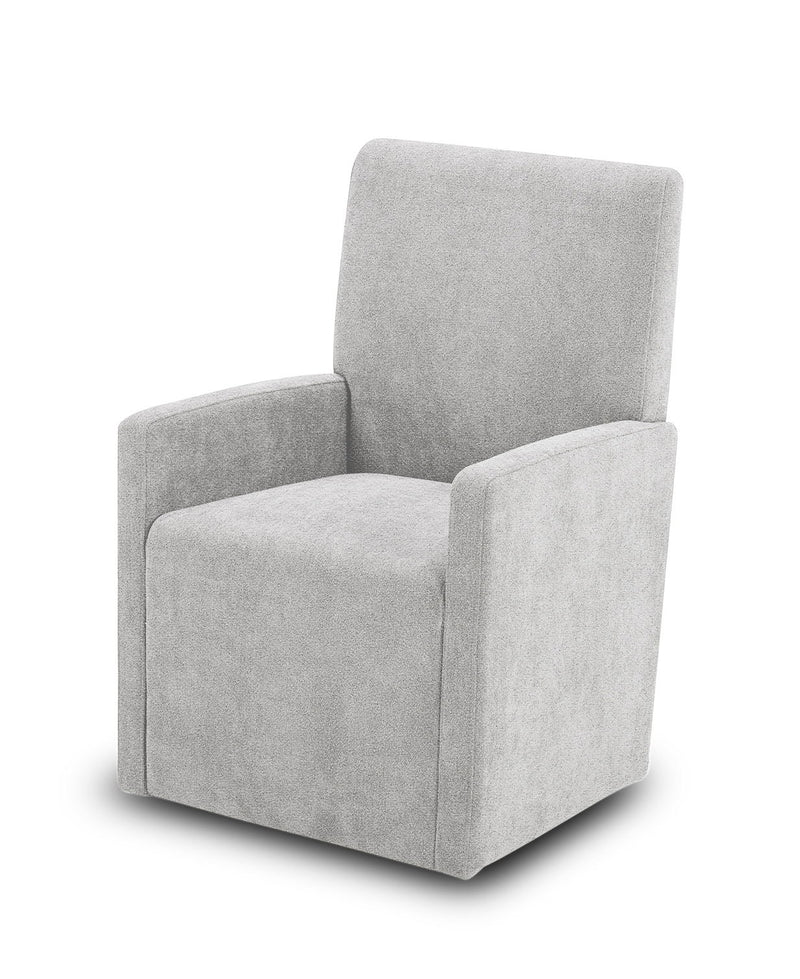 Escape - Dining Upholstered Caster Chair - Mirage Mist - JaxCo Furniture