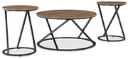 Cassbryn - Brown / Black - Occasional Table Set (Set of 3) - JaxCo Furniture