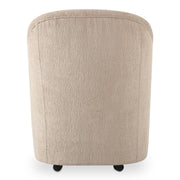 Drava - Rolling Dining Chair - Beige - JaxCo Furniture