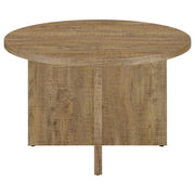 Jamestown - Round Composite Wood Dining Table - Mango - JaxCo Furniture