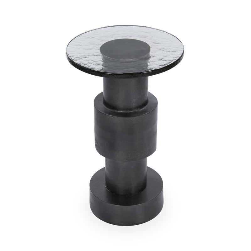 Callen - Round Accent Table - Black - JaxCo Furniture