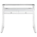 Gemma - 2-Drawer Writing Desk - White High Gloss - JaxCo Furniture