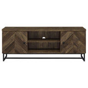 Myles - 2 Door Engineered Wood TV Stand - Rustic Oak - JaxCo Furniture