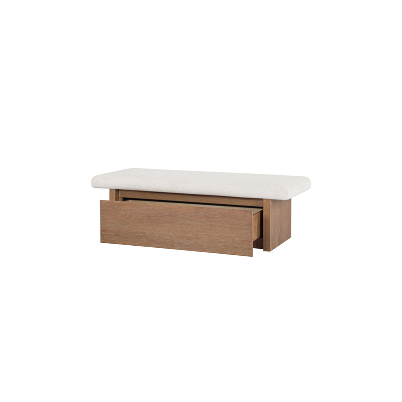 Gemma - Storage Bench - Oat - JaxCo Furniture