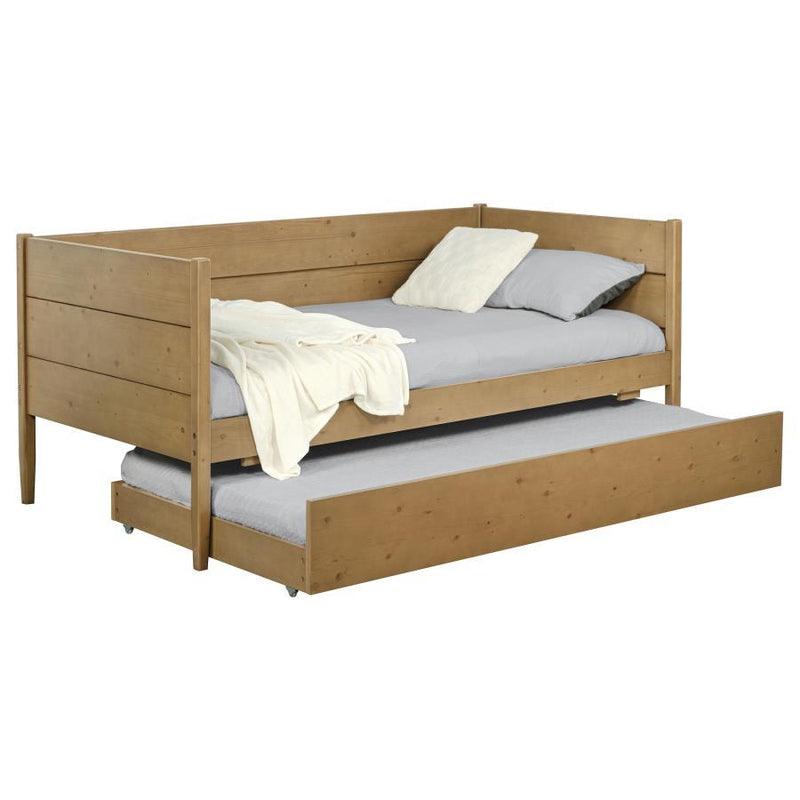 Calinda - Wood Twin Daybed With Trundle - Natural - JaxCo Furniture