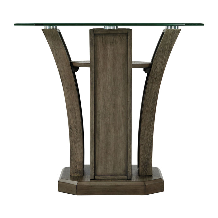 Dapper - Square End Table - Grey - JaxCo Furniture