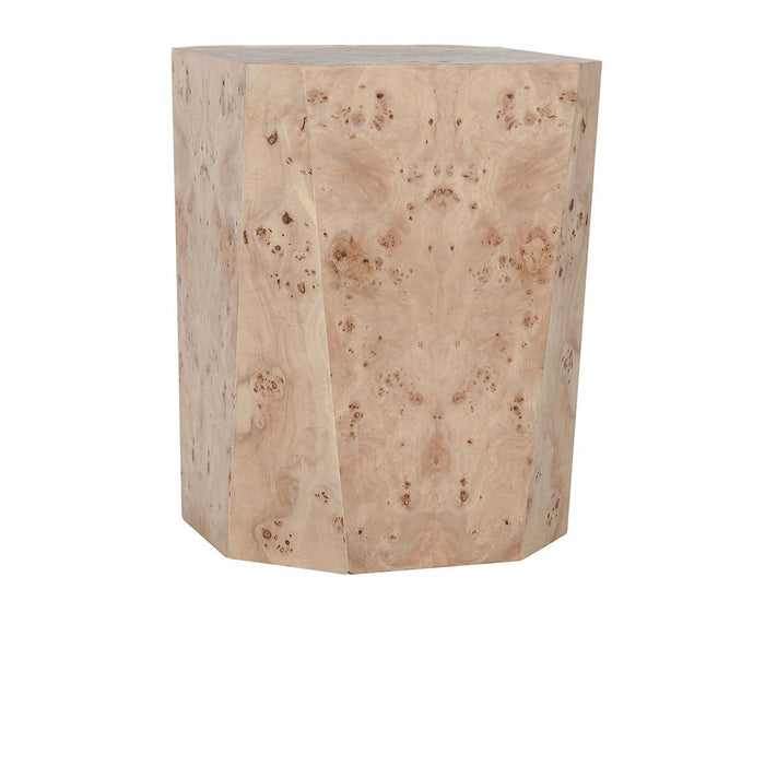 Avena - Burl Wood Square End Table - Natural - JaxCo Furniture