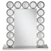 Aghes - Vanity Mirror With Lighting - Silver - JaxCo Furniture