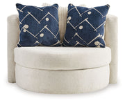 Padova - Ivory - Swivel Accent Chair - JaxCo Furniture