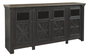 Tyler - Black / Gray - Extra Large TV Stand - JaxCo Furniture