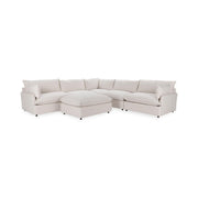 Caplan - 6 Piece Modular Sectional With Ottoman - JaxCo Furniture