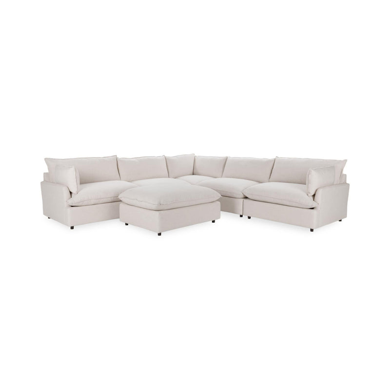 Caplan - 6 Piece Modular Sectional With Ottoman - JaxCo Furniture
