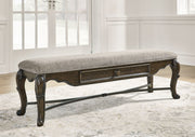 Maylee - Dark Brown - Upholstered Storage Bench - JaxCo Furniture