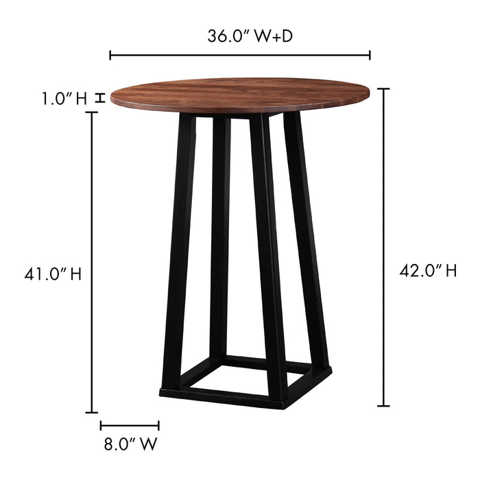 Tri - Mesa - Bar Table - Brown - JaxCo Furniture