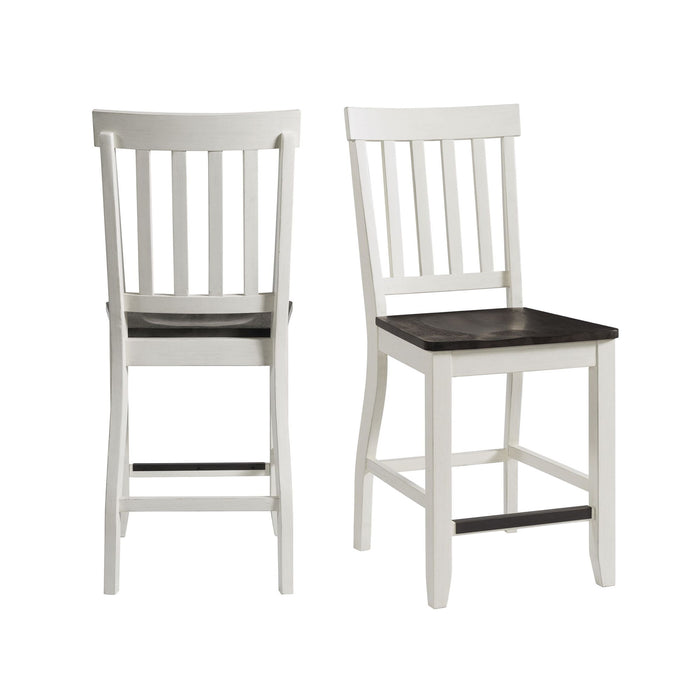 Kayla - Two Tone Counter Height Side Chair (Set of 2) - JaxCo Furniture