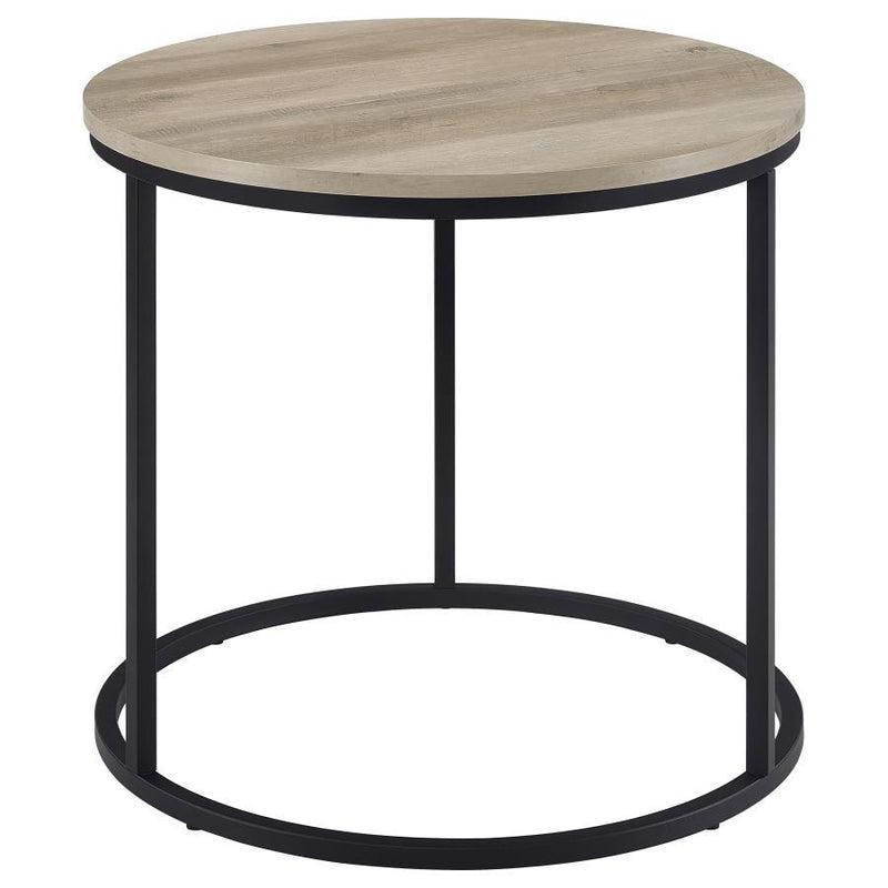 Lainey - Round Faux Marble Side End Table - JaxCo Furniture