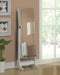 Zayas - Cheval Mirror With Jewelry Storage - White - JaxCo Furniture