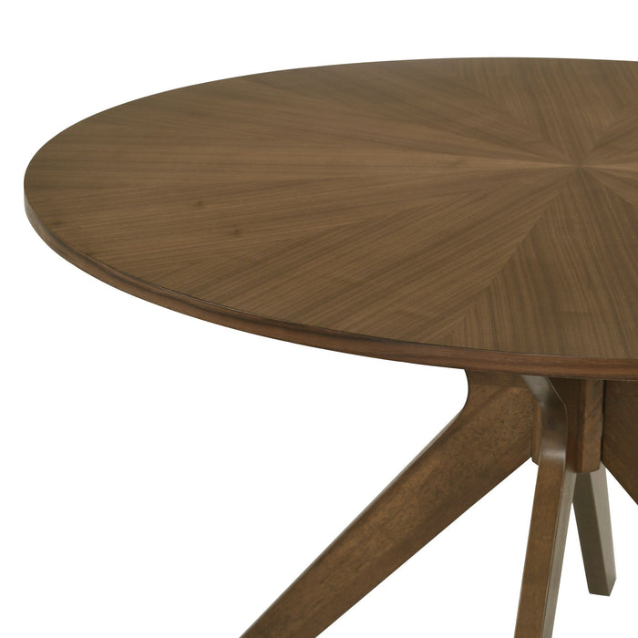 Weston - Round Dining Table - Walnut - JaxCo Furniture