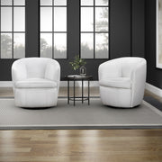 Barolo - 100% Italian Leather Swivel Club Chair (Set of 2) - JaxCo Furniture
