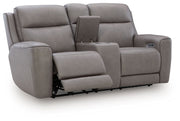 5Z-Comfort - Relaxation - Power Reclining Loveseat with Console / Adj Headrest - JaxCo Furniture