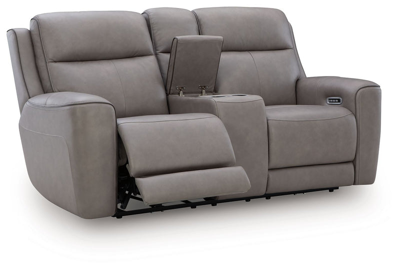 5Z-Comfort - Relaxation - Power Reclining Loveseat with Console / Adj Headrest - JaxCo Furniture