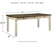 Bolanburg - Beige - Rectangular Dining Room Table - JaxCo Furniture