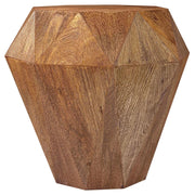 Jacinto - Octagonal Solid Mango Wood Side Table - JaxCo Furniture