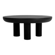 Rocca - Cement Coffee Table - Black - JaxCo Furniture