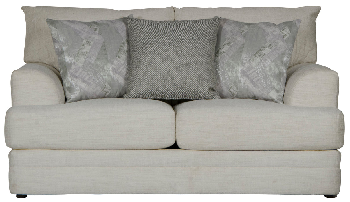 Zeller - Loveseat - Cream - JaxCo Furniture