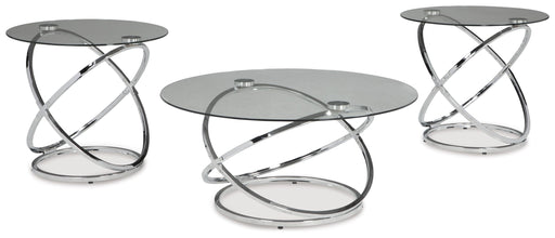 Hollynyx - Chrome Finish - Occasional Table Set (Set of 3) - JaxCo Furniture