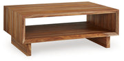 Dressonni - Brown - Rectangular Cocktail Table - JaxCo Furniture
