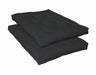 7" Deluxe Futon Pad - Black - JaxCo Furniture