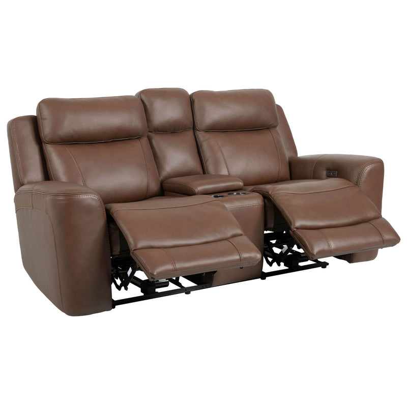 Calgary - Power Reclining Console Loveseat - JaxCo Furniture